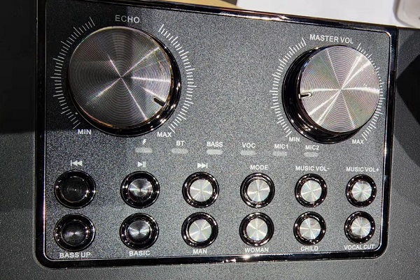 Ασύρματο ηχείο Bluetooth με 2 μικρόφωνα Karaoke - YS-202 - 887165 - Black - Image 3