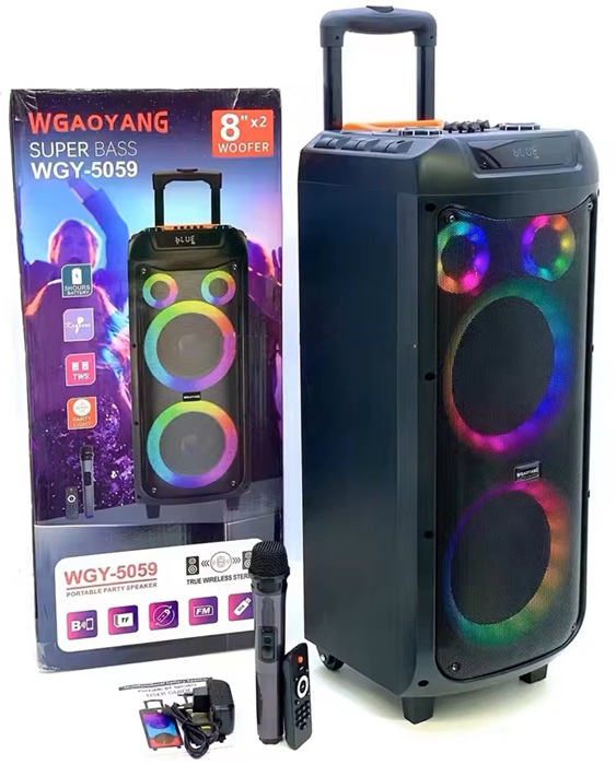 Φορητό ηχείο subwoofer με μικρόφωνο καραόκε - GY5059 - 888030 - Image 2