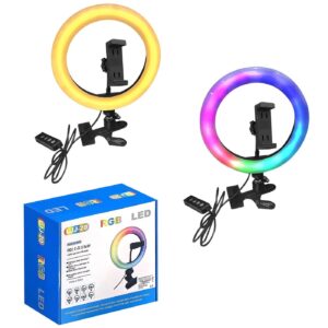 Φωτιστικό δαχτυλίδι με usb led λευκό & πολύχρωμο φως ø20cm JustNote 10953 - 1 τεμ.