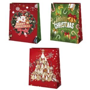 Τσάντα δώρου χριστουγέννων 23x17x8cm Xmasfest 1131828 - 12 τεμ.