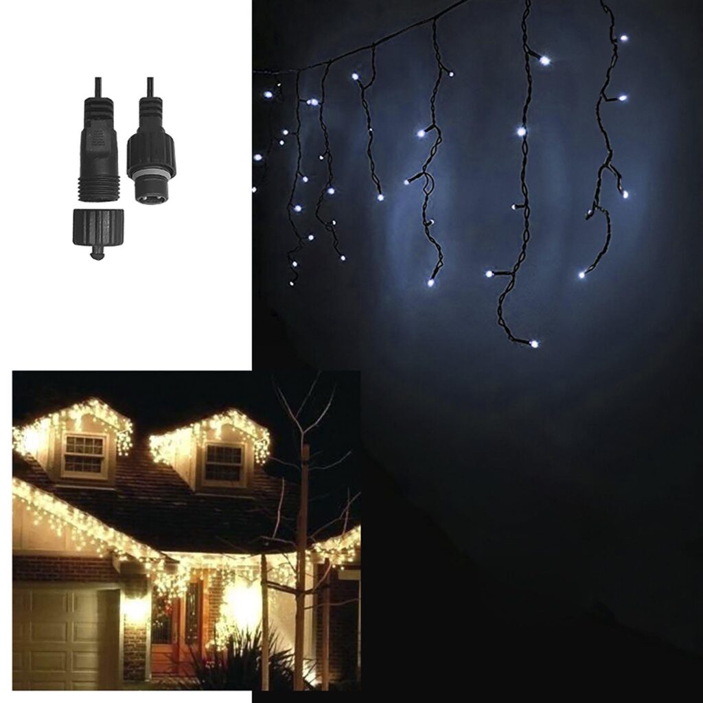 100 led λευκά εξωτερικά βροχή-επέκταση l. V. (δεν περιέχεται ο μετασχηματιστής) Xmasfest 1132596 - 1 τεμ.