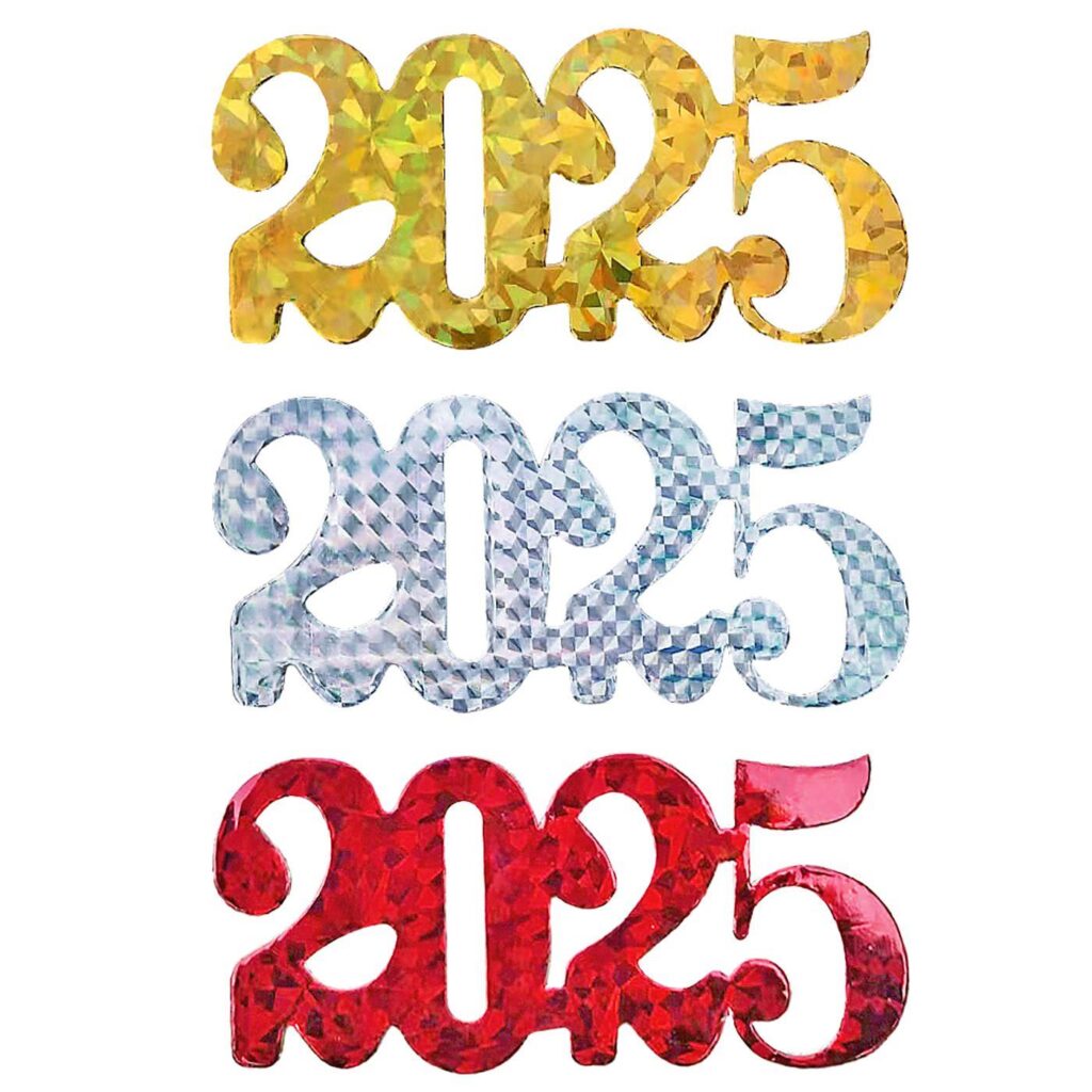 Χρονολογία 3 χρώματα μικρή 10x4,5cm Xmasfest 113297 - 50 τεμ.