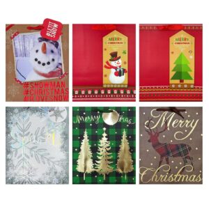 Τσάντα Δώρου Χριστουγέννων 32x26cm 32x26x13cm Xmasfest 1133453 - 12 τεμ.