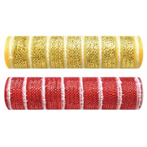 Διχτυωτό ύφασμα χριστουγέννων δίχρωμο σε ρολό 4.6m x 26cm Xmasfest 1133466 - 1 τεμ.