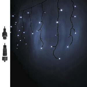 100 λαμπάκια led λευκό ψυχρό βροχή με επέκταση & προγράμματα ip44 110x80cm (δεν περιέχεται ο μετασχηματιστής) Xmasfest 1133501 - 1 τεμ.
