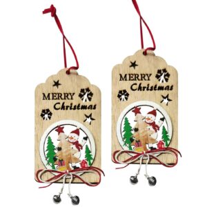 Merry christmas με καμπανάκι 11,5x7cm Xmasfest 1133659 - 12 τεμ.