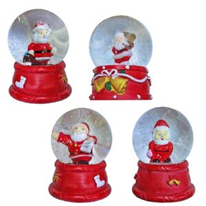 Χιονόμπαλα Άγιος ø6,5cm ø6,5x9cm Xmasfest 1133708 - 6 τεμ.