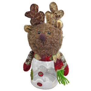 Τάρανδος φιγούρα με βάζο γλυκών 25x9cm Xmasfest 1133733 - 1 τεμ.