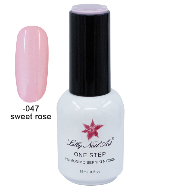 Ημιμόνιμο μανό one step 15ml - Sweet Rose [40504001-047] - 1 τεμ.
