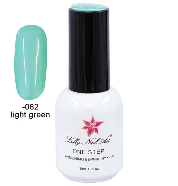 Ημιμόνιμο μανό one step 15ml - Light Green [40504001-062] - 1 τεμ.