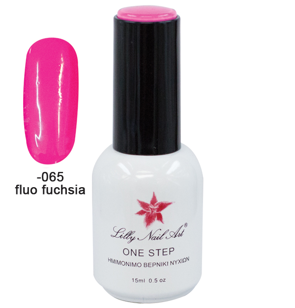 Ημιμόνιμο μανό one step 15ml - Fluo Fuchsia [40504001-065] - 1 τεμ.