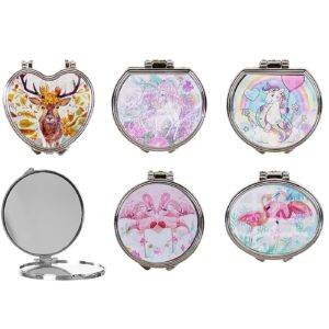 Καθρεφτάκι γυναικείο διπλό 7x6cm Homie 116201 - 1 τεμ.