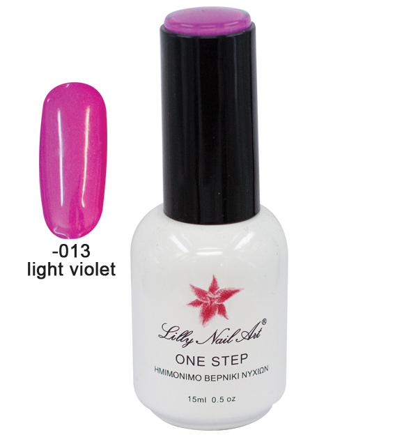 Ημιμόνιμο μανό one step 15ml - Light violet [40504001-013] - 1 τεμ.