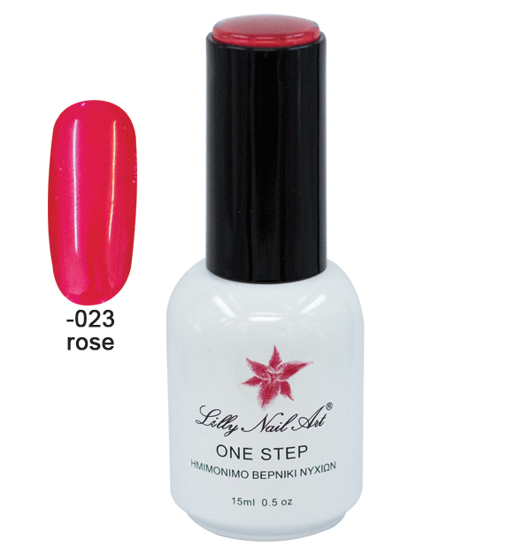 Ημιμόνιμο μανό one step 15ml - Rose [40504001-023] - 1 τεμ.