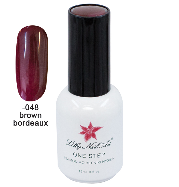 Ημιμόνιμο μανό one step 15ml - Brown bordeaux [40504001-048] - 1 τεμ.