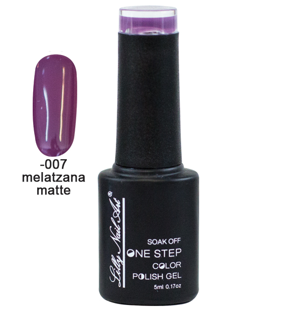 Ημιμόνιμο μανό one step 5ml - Melatzana matte [40504002-007] - 1 τεμ.