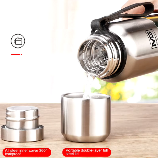 Φορητό παγούρι-θερμός - 1000ml - 123781 - Red - Image 2