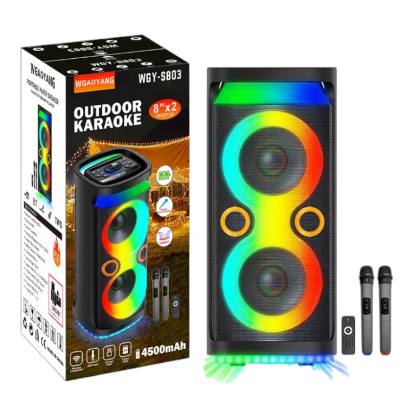 Φορητό ηχείο subwoofer με μικρόφωνο – WGY-S803 - 260010 - Image 2
