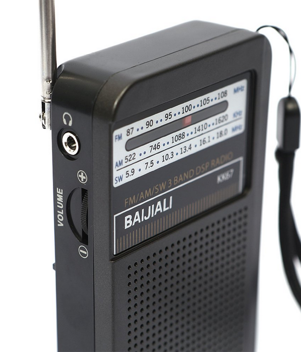 Φορητό ραδιόφωνο mini - KK67 - 410676 - Black - Image 2