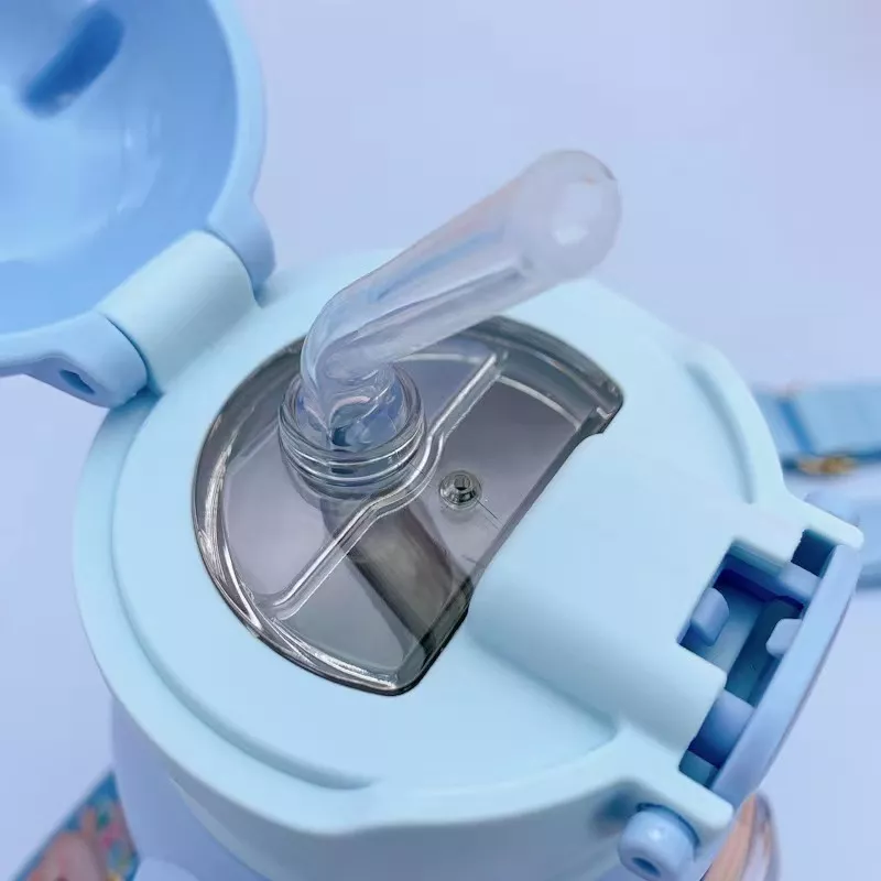 Παιδικό παγούρι-θερμός με καλαμάκι - 500ml - 219453 - Green - Image 2