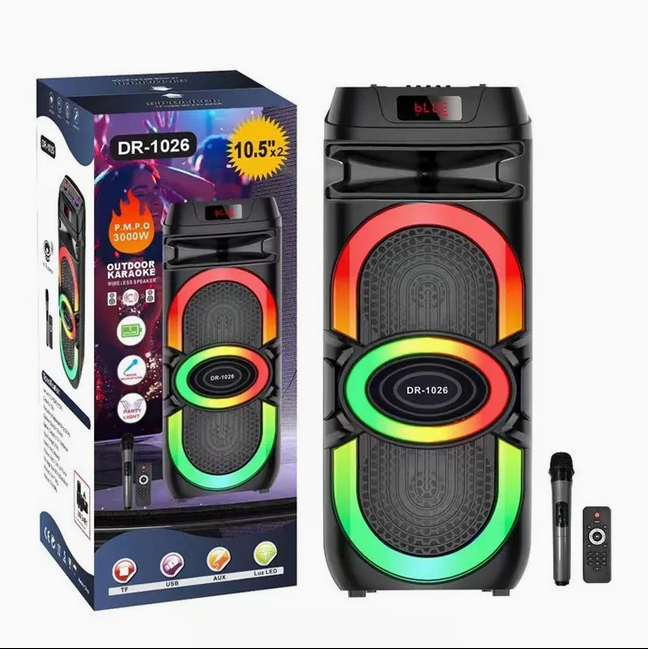 Φορητό ηχείο subwoofer με μικρόφωνο Karaoke - DR-1026 - 116275 - Image 3