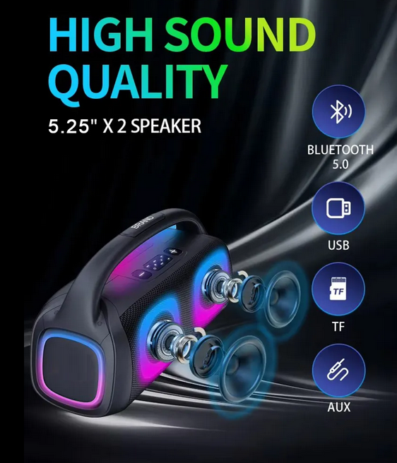 Φορητό ηχείο subwoofer με μικρόφωνο Karaoke - DR-501 - 116305 - Image 2