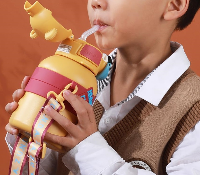 Παιδικό παγούρι-θερμός με ψηφιακό θερμόμετρο - 500ml - 219552 - Purple - Image 2