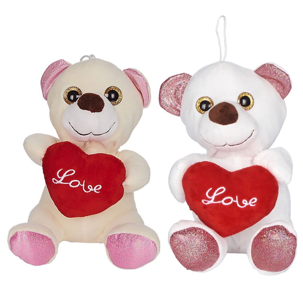 Αρκουδάκι Λούτρινο Καρδιά Love 20cm ToyMarkt 99356 - 1 τεμ.