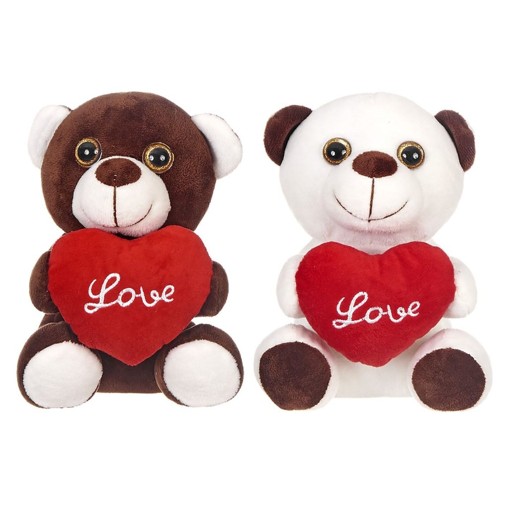 Αρκουδάκι Λούτρινο με Καρδιά Love 20cm ToyMarkt 99404 - 1 τεμ.