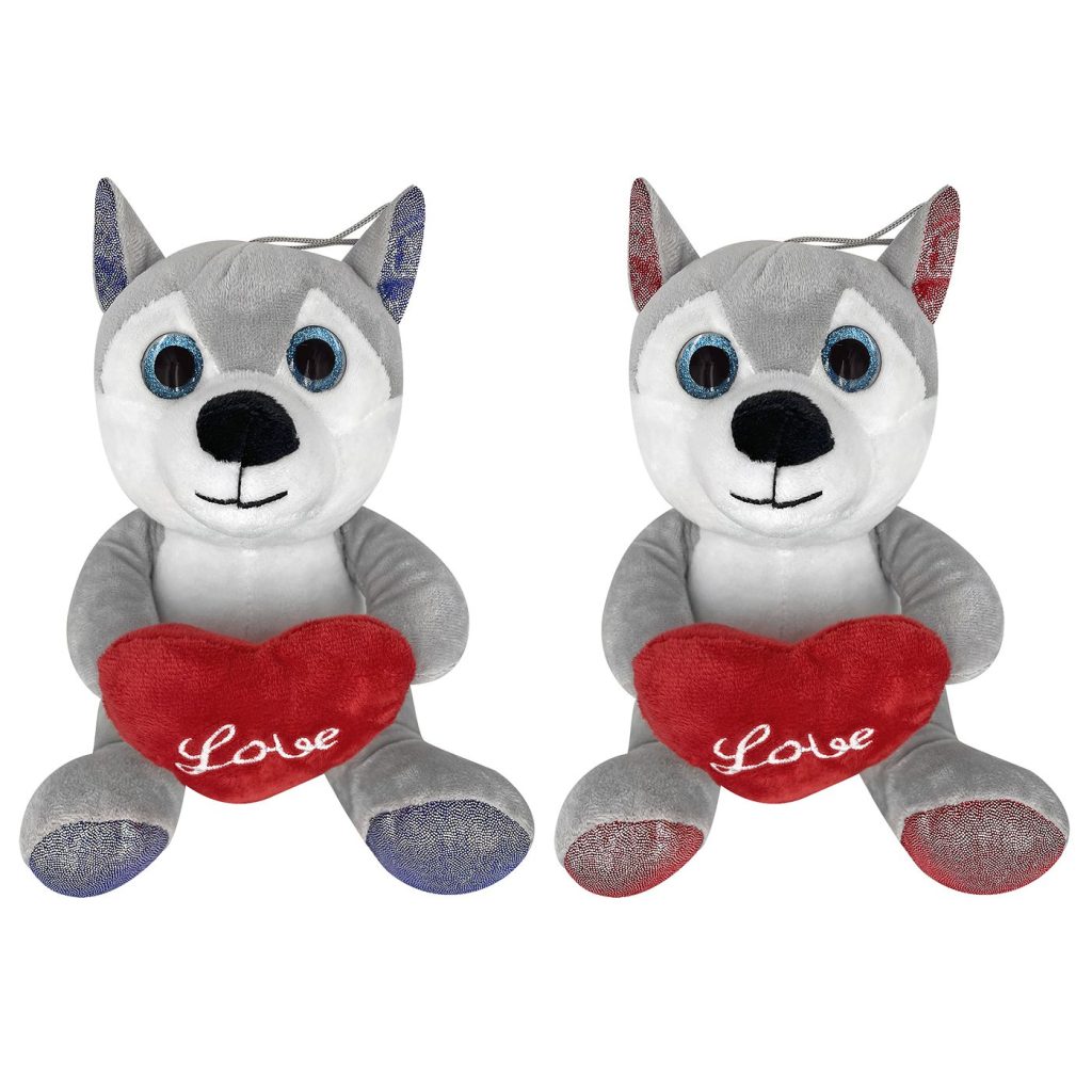 Χάσκυ Λούτρινο Καρδιά Love 20cm ToyMarkt 99471 - 1 τεμ.