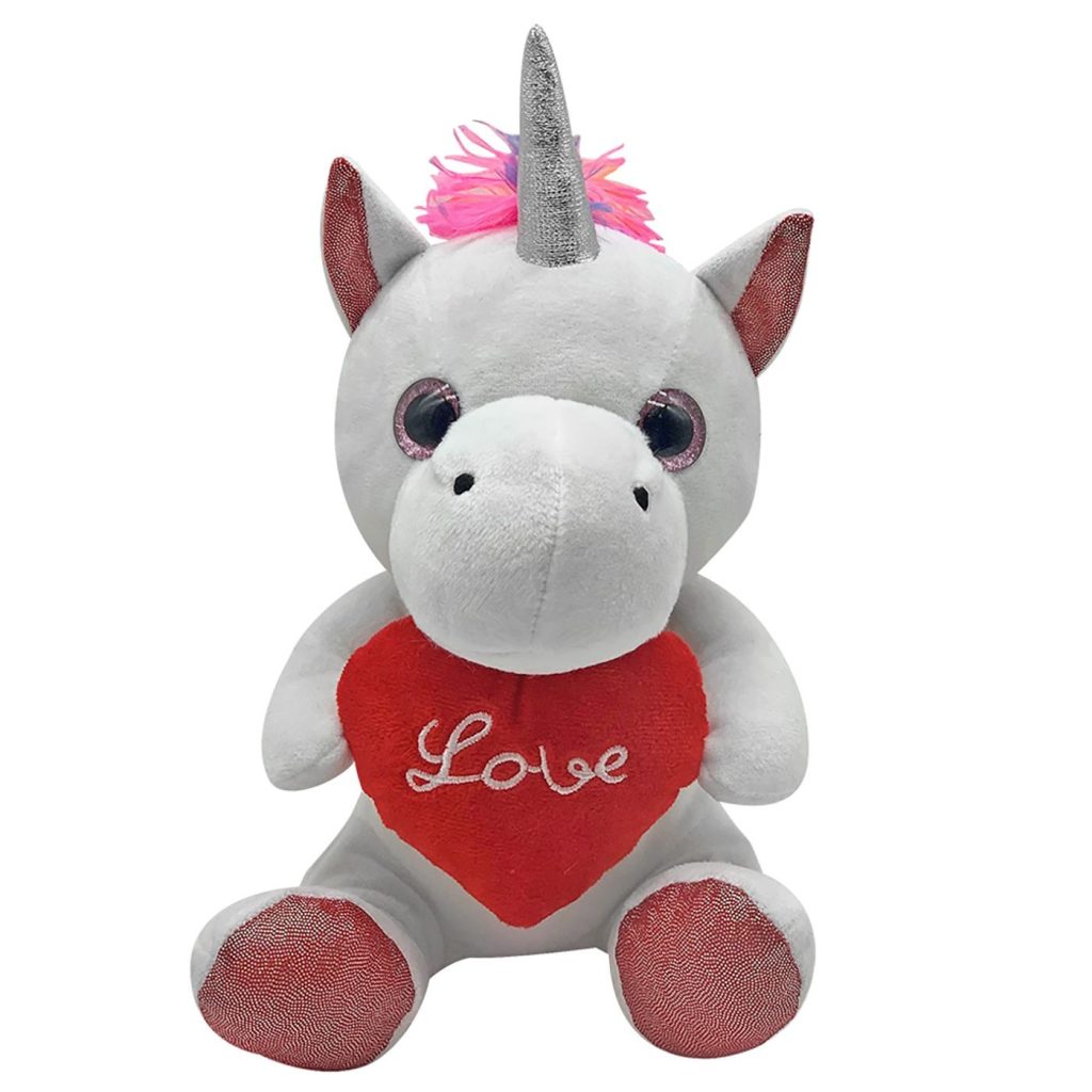 Μονόκερος Λούτρινο Καρδιά Love 20cm ToyMarkt 99472 - 1 τεμ.