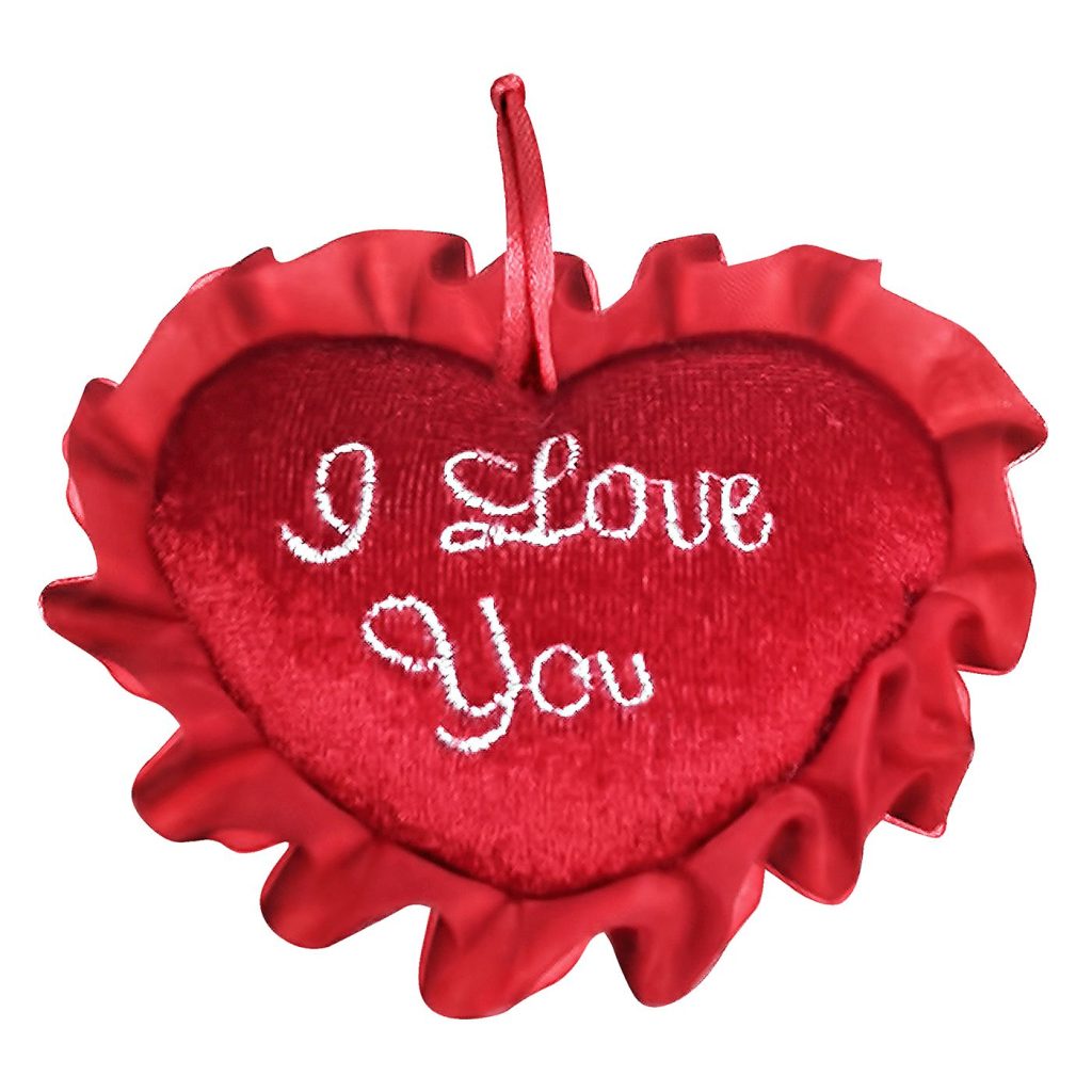 Καρδιά Λούτρινη 'i Love you 'με Σούρα 9x7cm ToyMarkt 99510 - 12 τεμ.