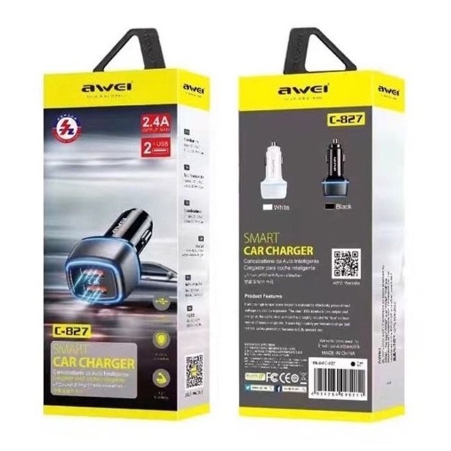 Φορτιστής αναπτήρα αυτοκινήτου - Quick Charger - C-827 - AWEI - 888414 - Image 4