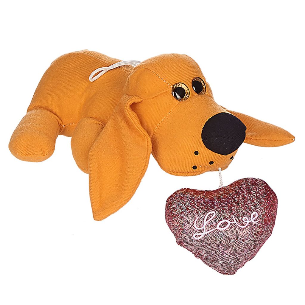 Σκύλος Ξαπλωτό Καρδιά Love 20cm ToyMarkt 99364 - 1 τεμ.