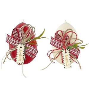 Κερί Αυγό Ξύλινο Διακοσμητικό Αγάπη 11cm Bunny's 931220 - 1 τεμ.