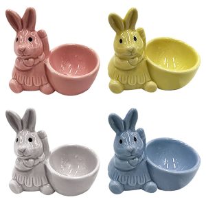 Αυγοθήκη Μονή Αυτάκια Λαγού 9x8cm Bunny's 931701 - 12 τεμ.