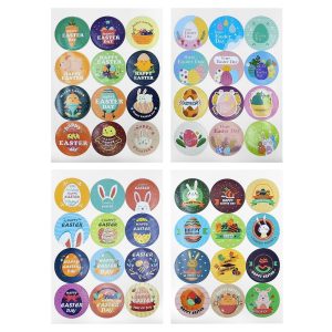Στίκερ Πασχαλινά Στρογγυλά σετ=12 Φύλλα 18x13cm Bunny's 932138 - 1 τεμ.