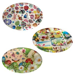 Δίσκος Οβάλ Πασχαλινός 37x27cm Bunny's 932142 - 1 τεμ.