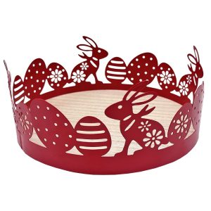Δίσκος Πασχαλινός με Ξύλινη Βάση φ30cm Φ30x9cm Bunny's 932166 - 1 τεμ.