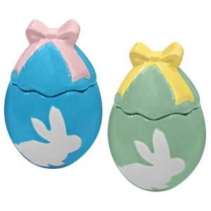 Μπωλ Αυγοθήκη Σκεπαστή Κεραμική 15x9cm Bunny's 932232 - 1 τεμ.