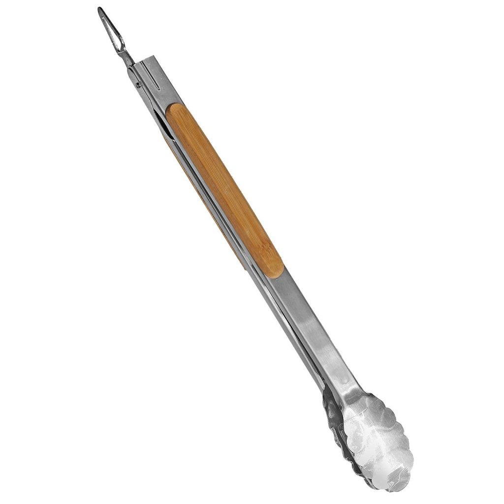 Λαβίδα Bbq με Ξύλινη Λαβή 46cm Homie 1011154 - 1 τεμ.