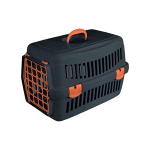 Κλουβί μεταφοράς κατοικιδίου πλαστικό - Felix - 48x32.5x32.5cm - 005142 - Black/Orange