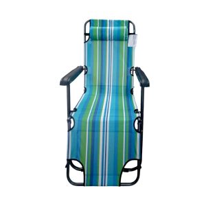 Πτυσσόμενη καρέκλα-ξαπλώστρα παραλίας - 1236E - 241798 - Blue/Green