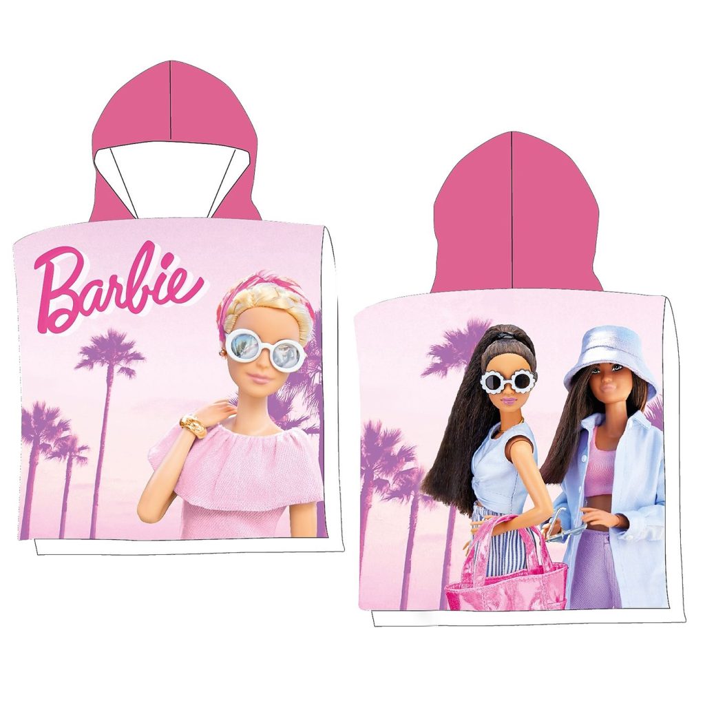 Πετσέτα Θαλάσσης Ποντσο Microfiber Barbie 100x50cm Barbie BAR24-4086 - 1 τεμ.