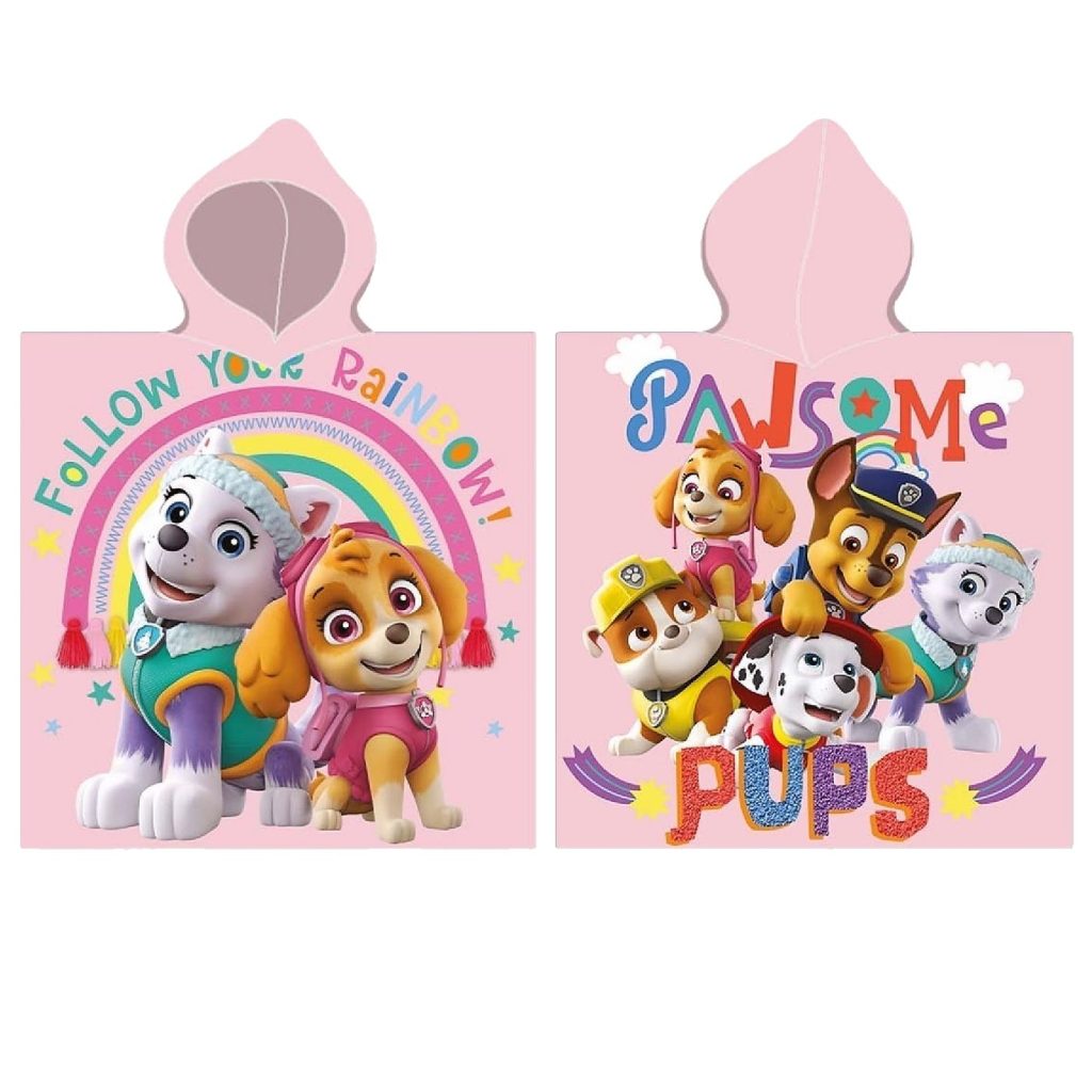 Πετσέτα Θαλάσσης Ποντσο Microfiber Paw Patrol 100x50cm Paw Patrol PAW24-1033 - 1 τεμ.