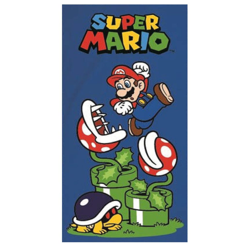 Πετσέτα Θαλάσσης Μικροίνες Super Mario 140x70cm Super Mario MAR36-5167 - 1 τεμ.