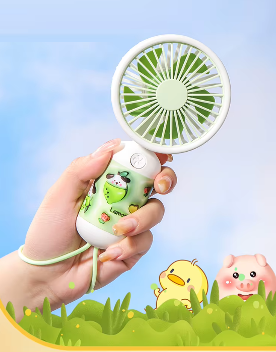 Επαναφορτιζόμενος ανεμιστήρας χειρός mini - MU052A - 033176 - Purple - Image 2