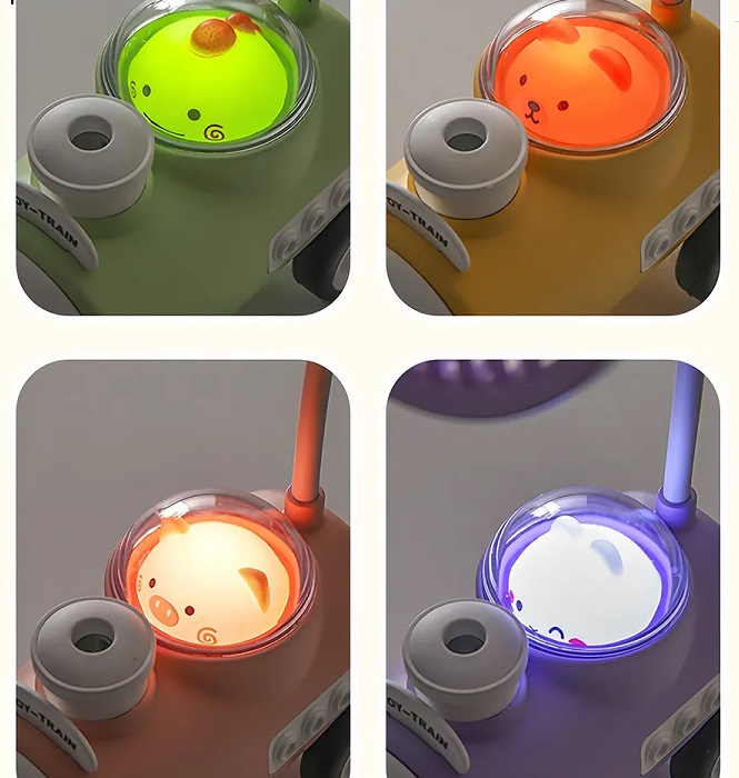 Επαναφορτιζόμενος ανεμιστήρας Αυτοκινητάκι με ξύστρα και φωτάκι νυκτός - MU339A - 033190 - Purple - Image 2