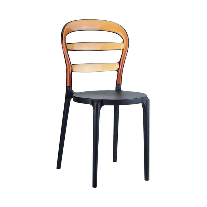 BIBI BLACK/AMBER TRANSP. ΚΑΡΕΚΛΑ 42X50X85εκ.