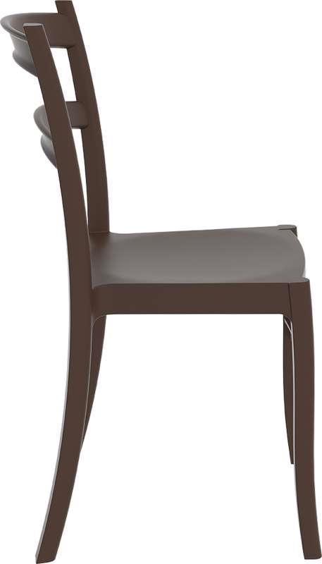 TIFFANY DARK BROWN ΚΑΡΕΚΛΑ ΠΟΛ/ΝΙΟΥ 45Χ51Χ85εκ. - Image 3